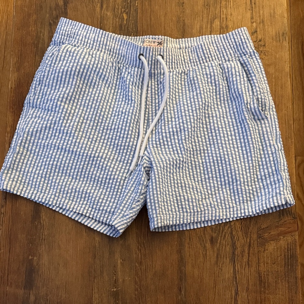 J.Crew Men's Searsucker Swimsuit